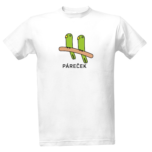 Tričko s potiskem PÁREČEK pozitivní