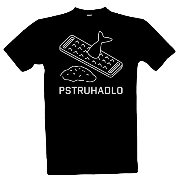 Tričko s potiskem PSTRUHADLO negativ
