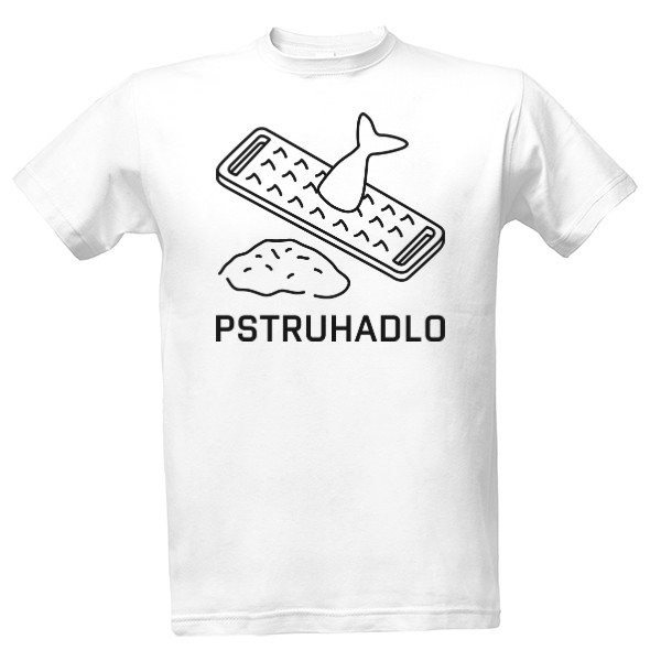 Tričko s potiskem PSTRUHADLO pozitiv